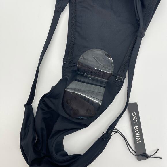 SET Active | NWT Black String Bikini Bottom XS Set Active Swim - Picture 4 of 4